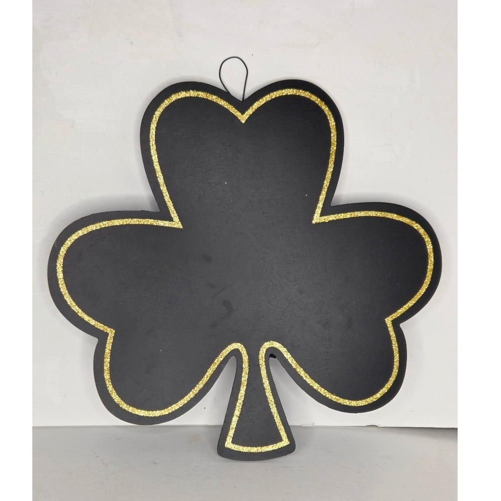 Ashland Shamrock Clover Shaped Black Chalkboard St Patricks Day Wall‎ Decor